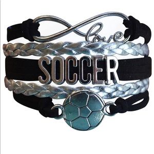 Soccer infinity bracelet